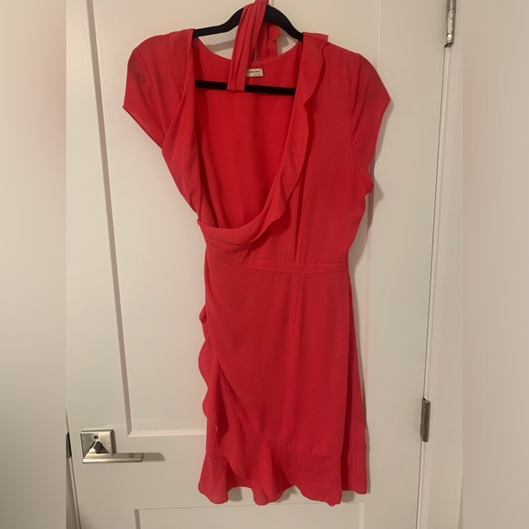 Aritzia Sunday Best Savoy Dress Bright Pink - Picture 4 of 6